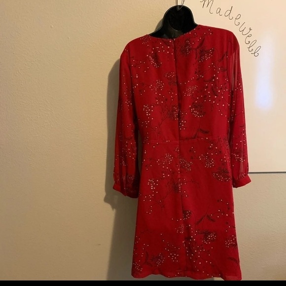 Madewell Hazelwood Floral RED NWT - Picture 9 of 14